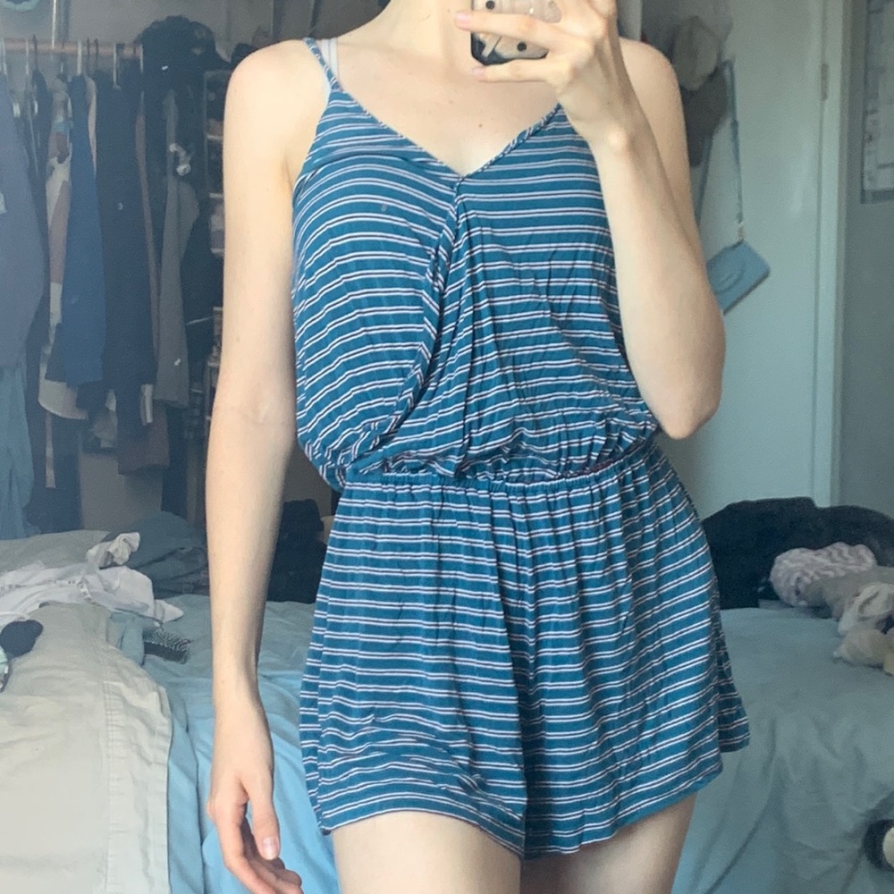 AEO Stripped Romper